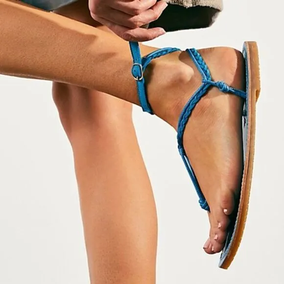 Free People Caroline Cali Leather Sandals NIB 8