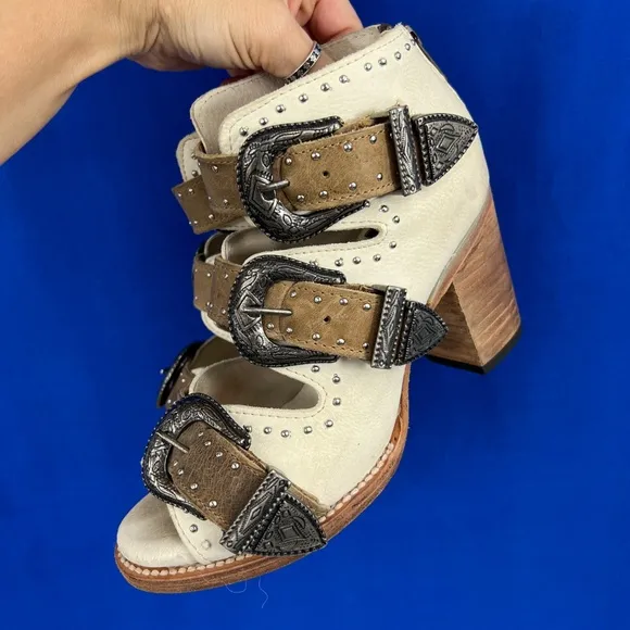 •|•FREEBIRD BY STEVEN•| 'Violet' Fully Adjustable Ankle Bootie Sandals Sz 7