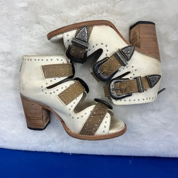 •|•FREEBIRD BY STEVEN•| 'Violet' Fully Adjustable Ankle Bootie Sandals Sz 7