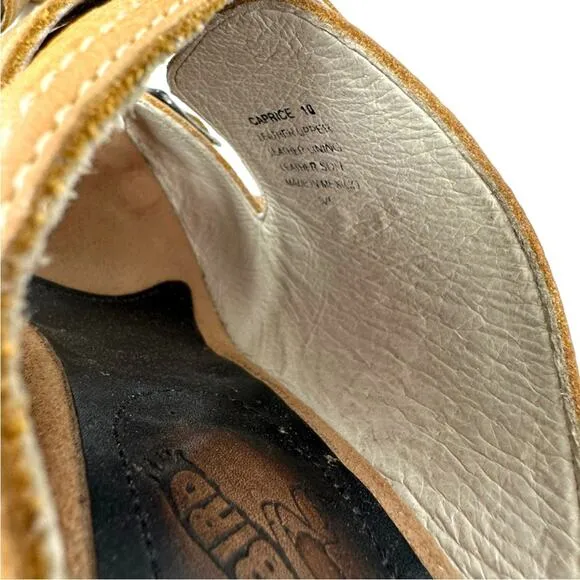 Freebird Caprice Leather Buckle Sandals Tan Size 10
