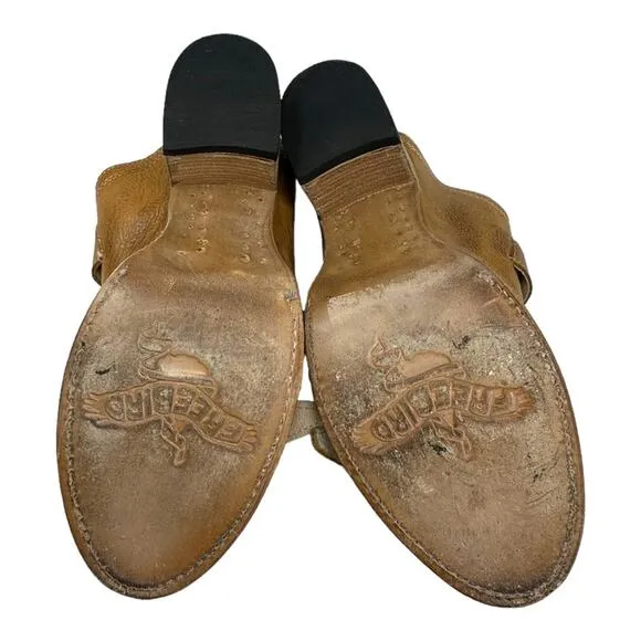Freebird Caprice Leather Buckle Sandals Tan Size 10