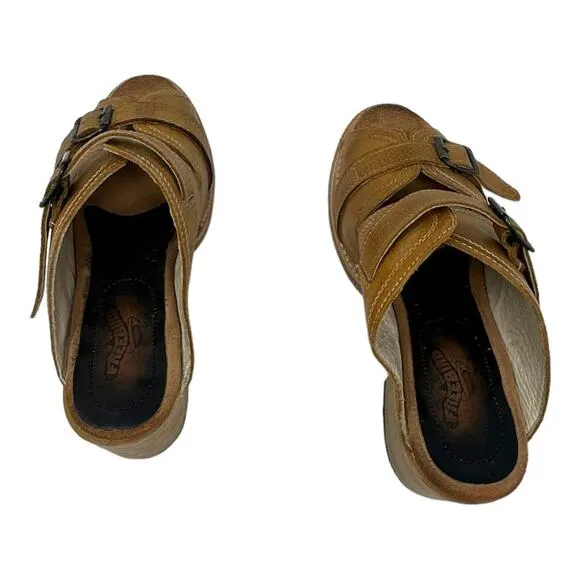 Freebird Caprice Leather Buckle Sandals Tan Size 10
