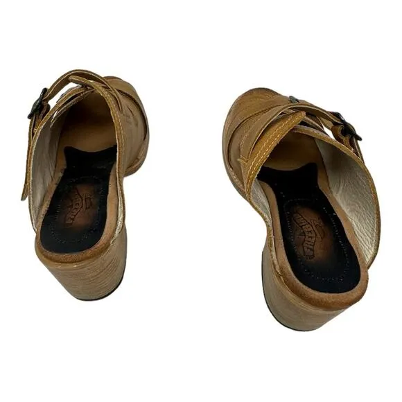 Freebird Caprice Leather Buckle Sandals Tan Size 10