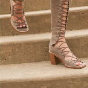 Free People Jeffrey Campbell Zelda Lace-UpGladiator Heels 8.5 &amp;298
