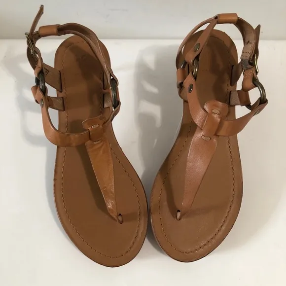 Frey Rachel Womens Adjustable T-Strap Buckle Ankle Sandal Shoe