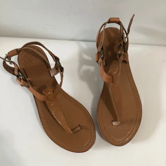 Frey Rachel Womens Adjustable T-Strap Buckle Ankle Sandal Shoe