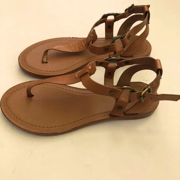 Frey Rachel Womens Adjustable T-Strap Buckle Ankle Sandal Shoe