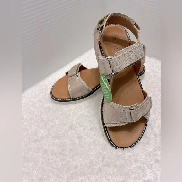 Froddo Kids Girls Sandals - Metallic Gold 3 Strap Adjustable Size EU 34 US 3 NWT