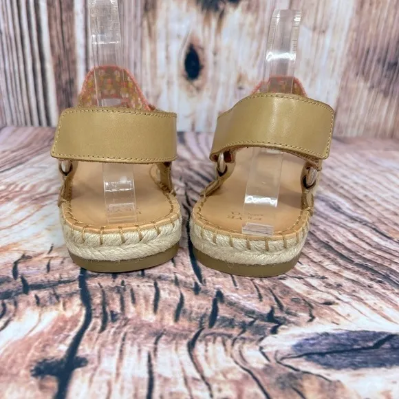 FRYE Kole Asymmetrical Strappy Sandals Peach Multi NIB Size 9.5