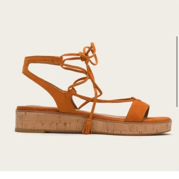 Frye Miranda Leather Suede Gladiator Sandals Size 4.5 girls shoes