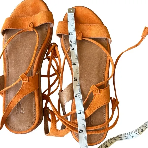 Frye Miranda Leather Suede Gladiator Sandals Size 4.5 girls shoes