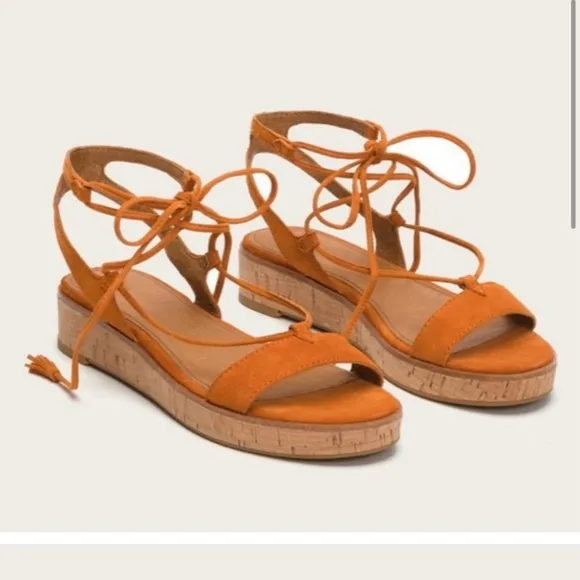 Frye Miranda Leather Suede Gladiator Sandals Size 4.5 girls shoes