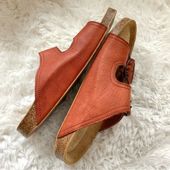 Garnet Hill Daniela Double Strap Slides EU 37