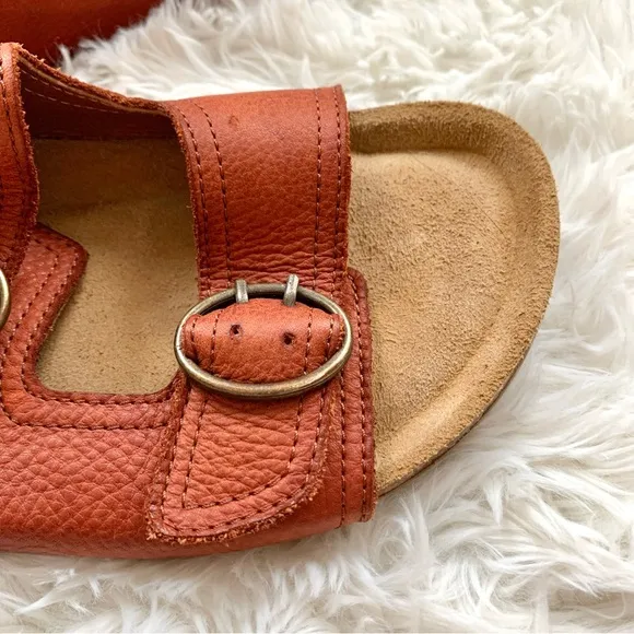 Garnet Hill Daniela Double Strap Slides EU 37