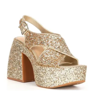 GBFriday-Nite Glitter Platform Dress Sandals