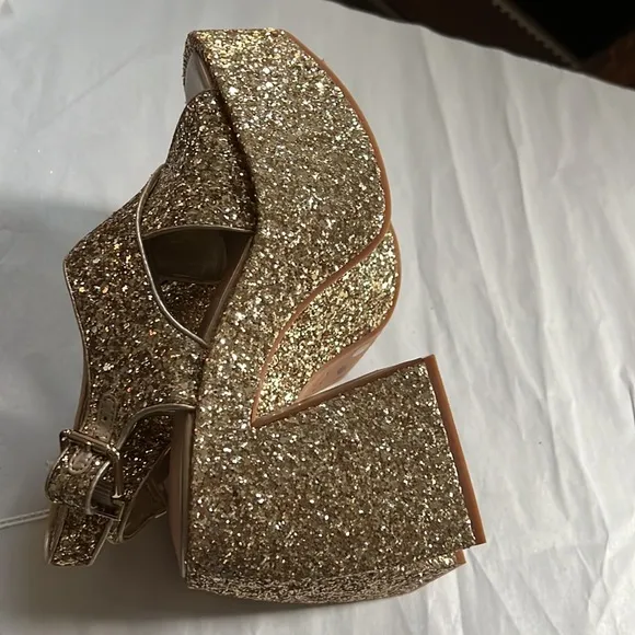 GBFriday-Nite Glitter Platform Dress Sandals