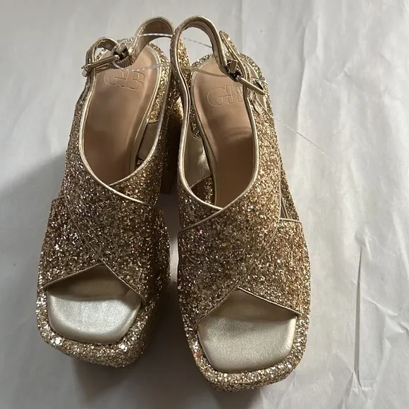 GBFriday-Nite Glitter Platform Dress Sandals