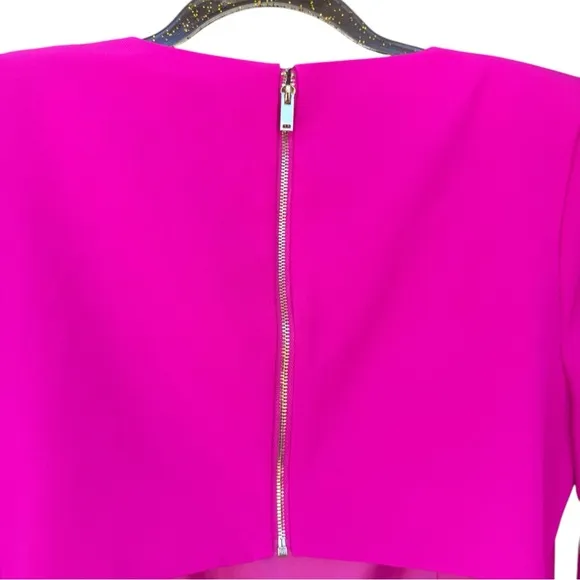 GENERATION LOVE SINCLAIR CREPE MINI DRESS MAGENTA L
