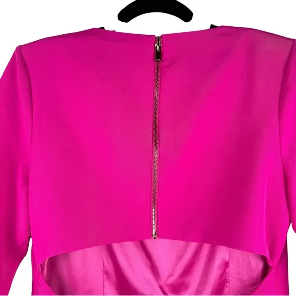 GENERATION LOVE SINCLAIR CREPE MINI DRESS MAGENTA L