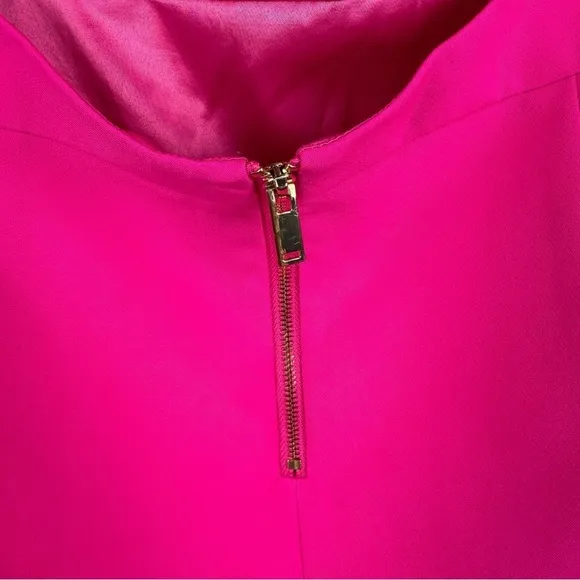 GENERATION LOVE SINCLAIR CREPE MINI DRESS MAGENTA L