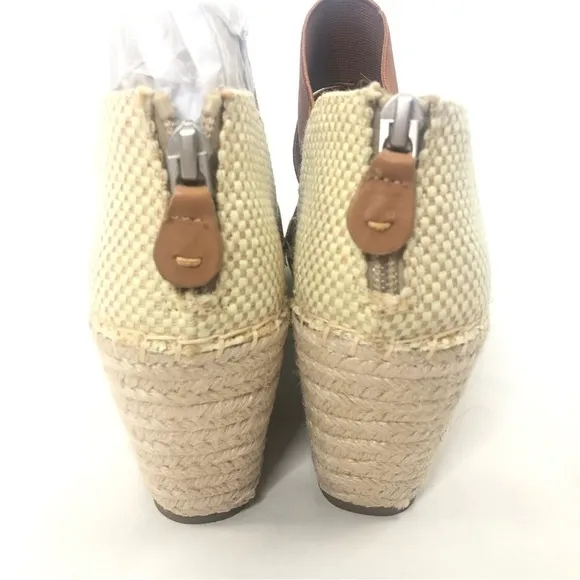 Gentle Souls Charli Four Elastic Wedge Sandals New