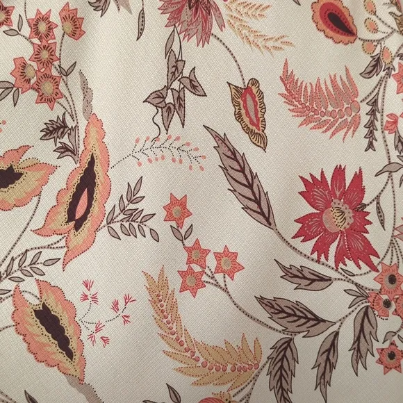 Geoffrey Beene Y2K Vintage Floral Silk High Waisted A-Line Knee Length Skirt 4