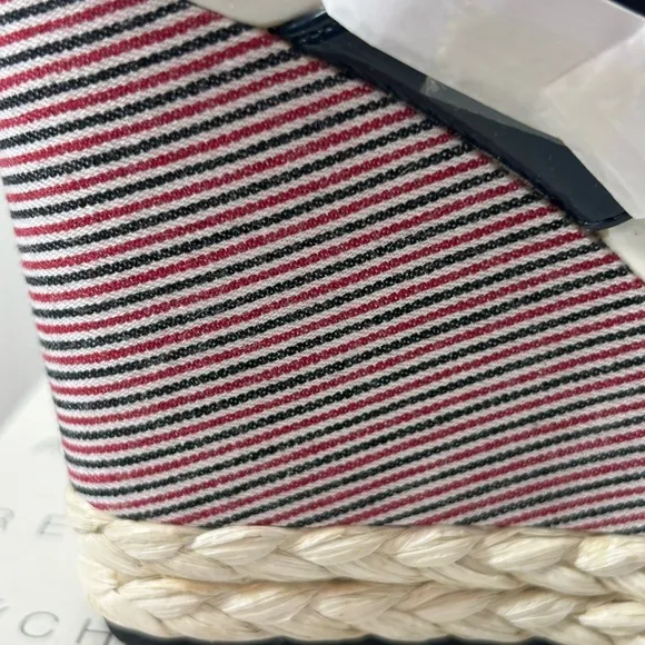 Geox Respira D Janira Red White and Blue Wedge Sandals Size 9 NIB