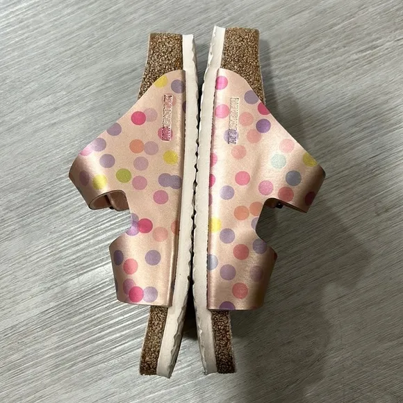 Girls polka dot Arizona birkenstock sandals