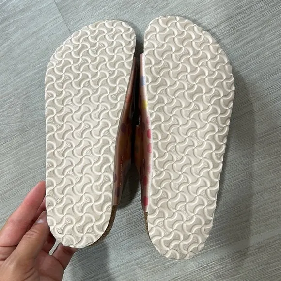 Girls polka dot Arizona birkenstock sandals