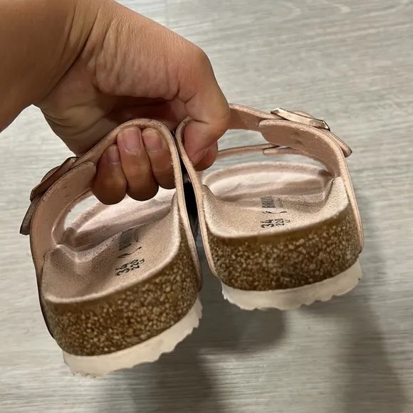 Girls polka dot Arizona birkenstock sandals