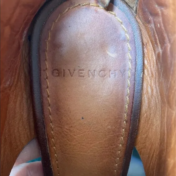 GIVENCHY Brown Leather Sandals size 7