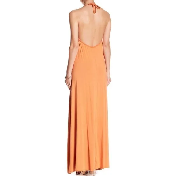 Go Couture Modal Maxi Dress in Butterum / Orange NWOT Size Medium