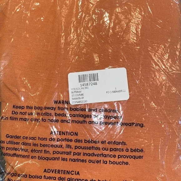 Go Couture Modal Maxi Dress in Butterum / Orange NWOT Size Medium
