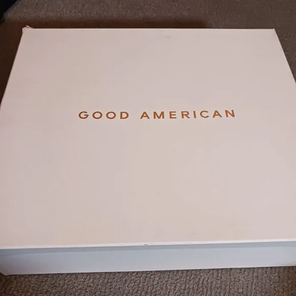 Good American Ankle Strap Open Toe Platform Sandals, Sliver Snake,‎ Size 8