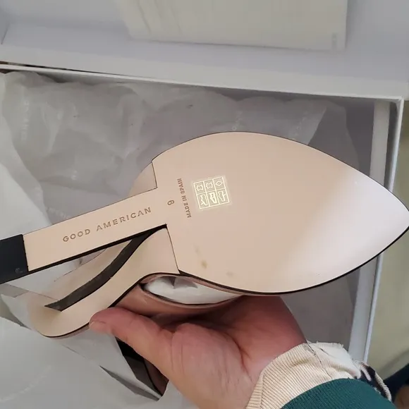 Good American Cinderella thong heels Sandals