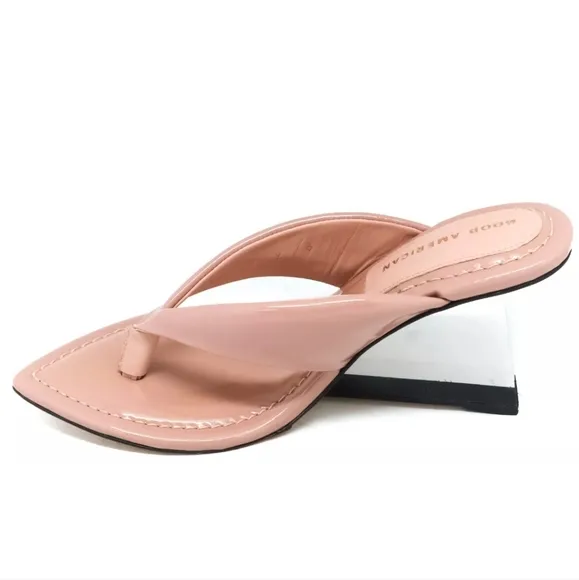 Good American Cinderella thong heels Sandals