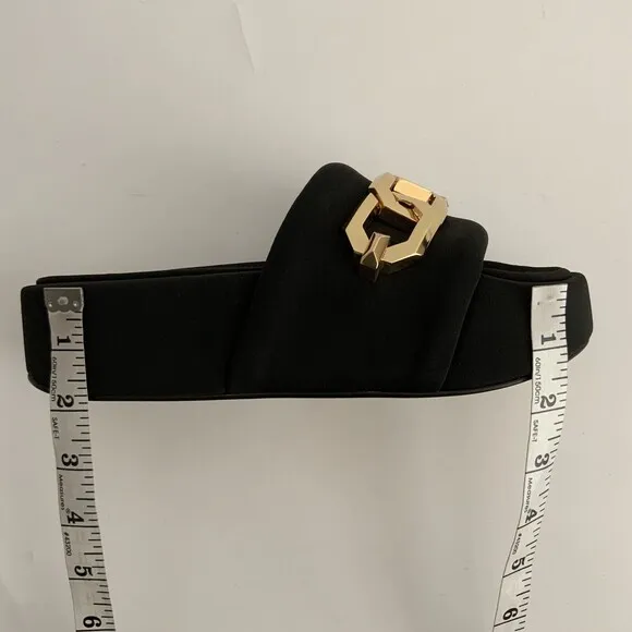 Good American Platform 6.5M Black Chunky Chain Detail