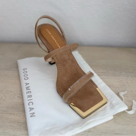 Good American | The Standout Square Toe Sandal