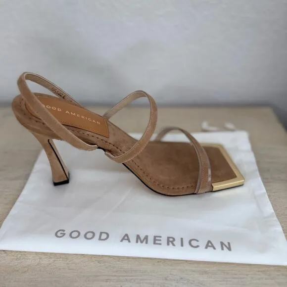 Good American | The Standout Square Toe Sandal