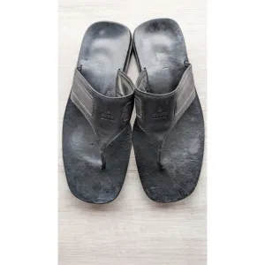 Gucci Black Men Leather Sandals - Size 11.5