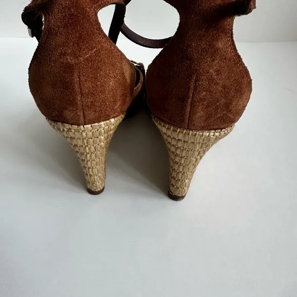 Gucci Horsebit Wedge Sandals