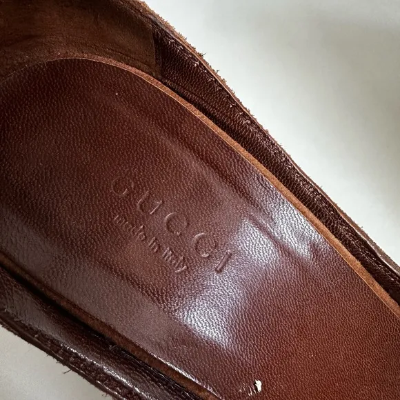 Gucci Horsebit Wedge Sandals