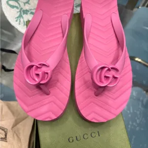 Gucci Pink Sandals with GG Logo