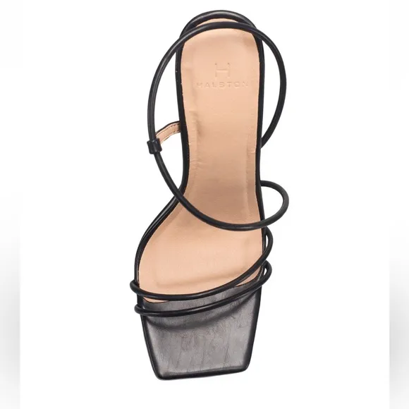 Halston NWT Wizard Multi Straps Party Heels Sandals. No box