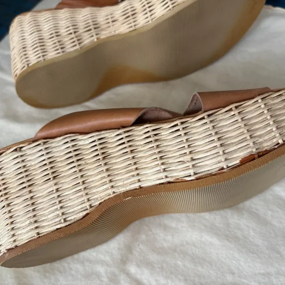 Henry Beguelin leather strapped platform sandals