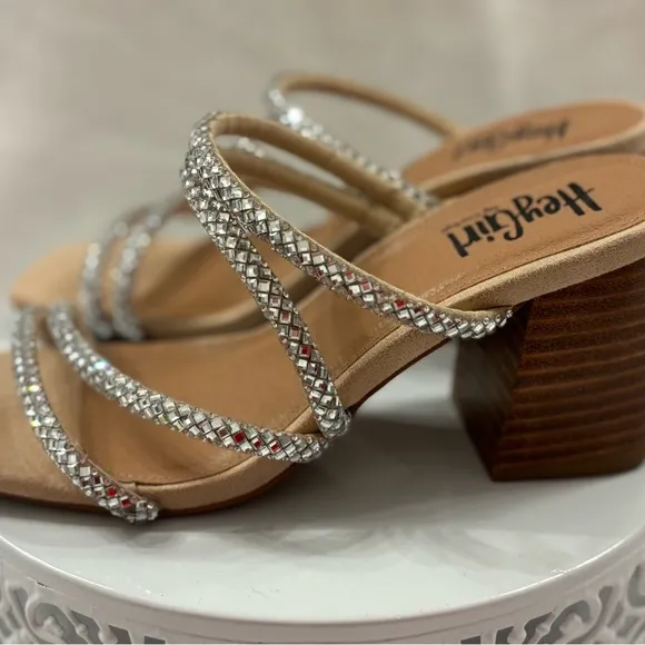 Hey Girl by Corky's Dreamy Crystal heels Size 6
