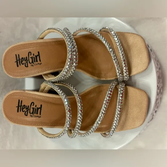 Hey Girl by Corky's Dreamy Crystal heels Size 6