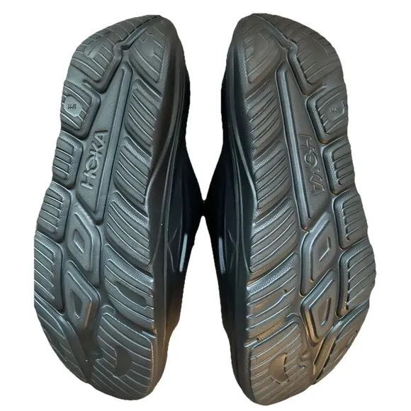 Hoka Men's Ora Recovery 3 Black Comfort Slip on Slide Sandals Size 11 M
