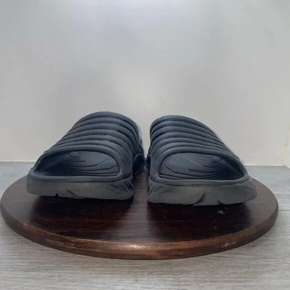 Hoka One One Ora Men’s 9 Women’s 11 Recovery Slides Ultra Comfort Black Sandals