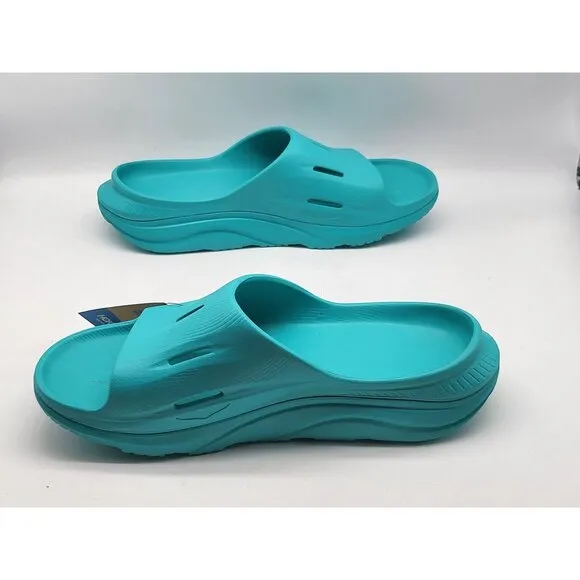 Hoka Ora Recovery Slide 3 Mens Sandals Ceramic Blue FL1123A Size 11